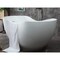 Alfi Brand 66" White Solid Surface Smooth Resin Soaking Bathtub AB9949 - alternate 5